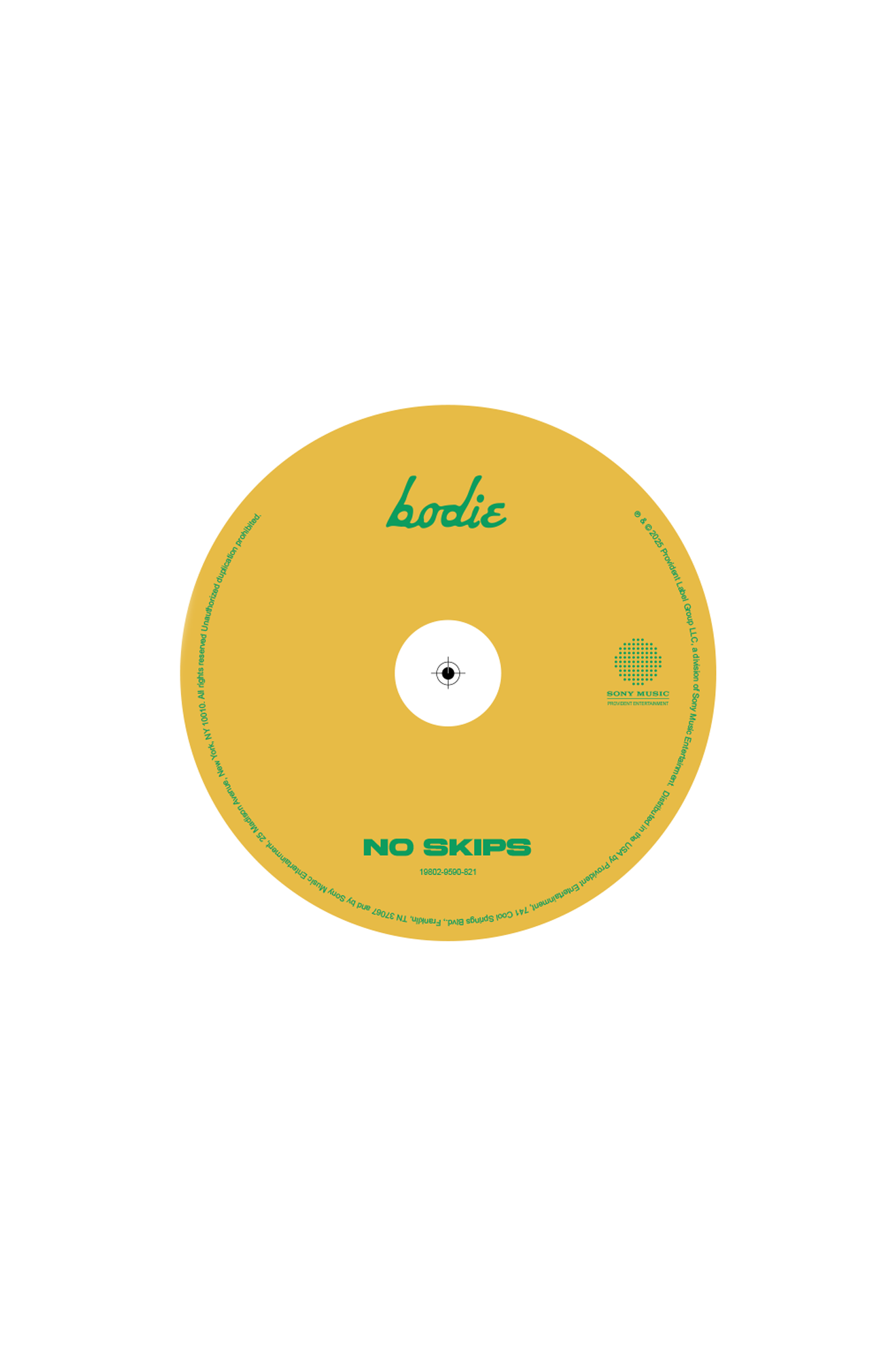 NO SKIPS - bodie's debut album (CD)