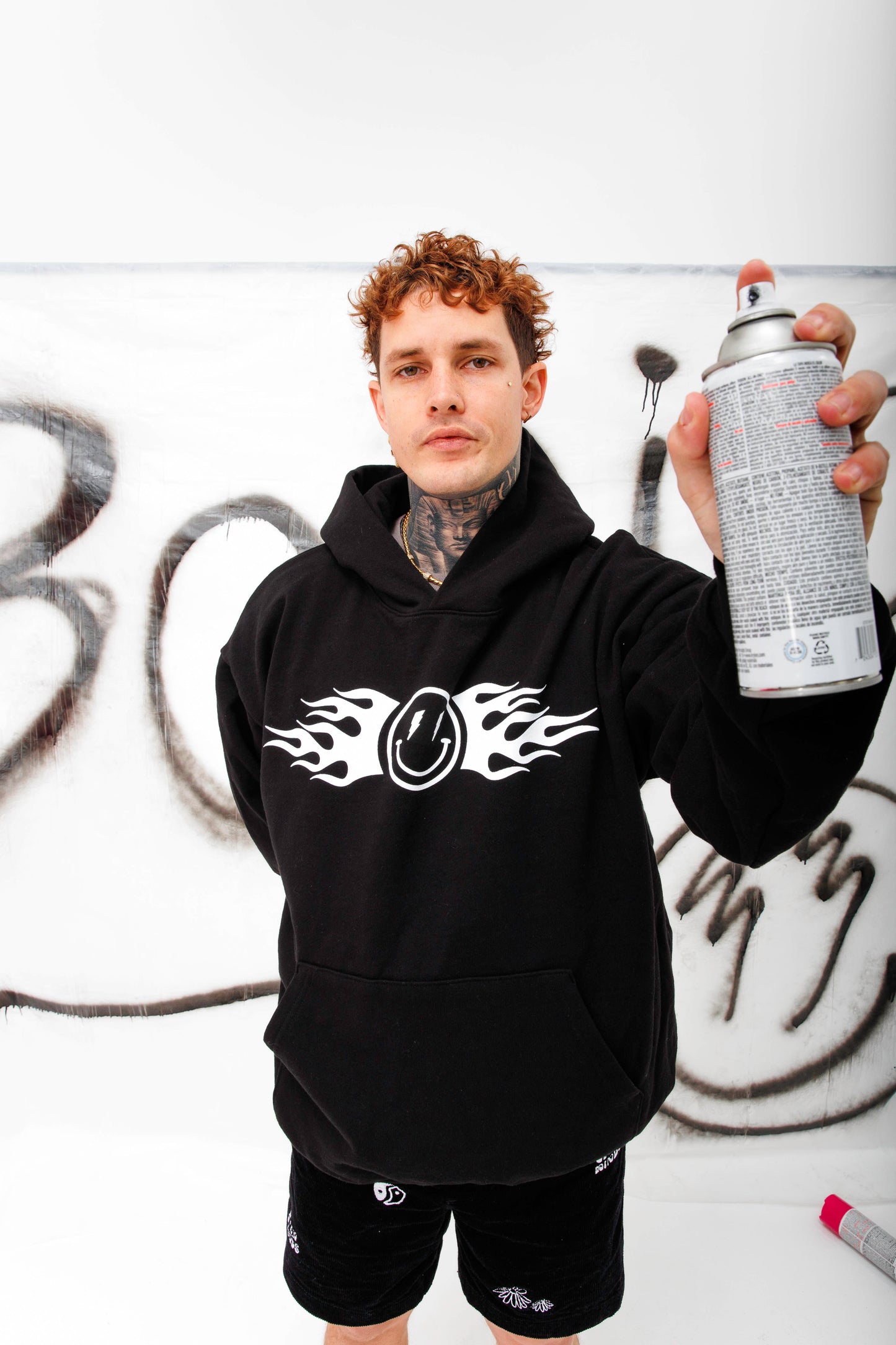 flaming hoodie