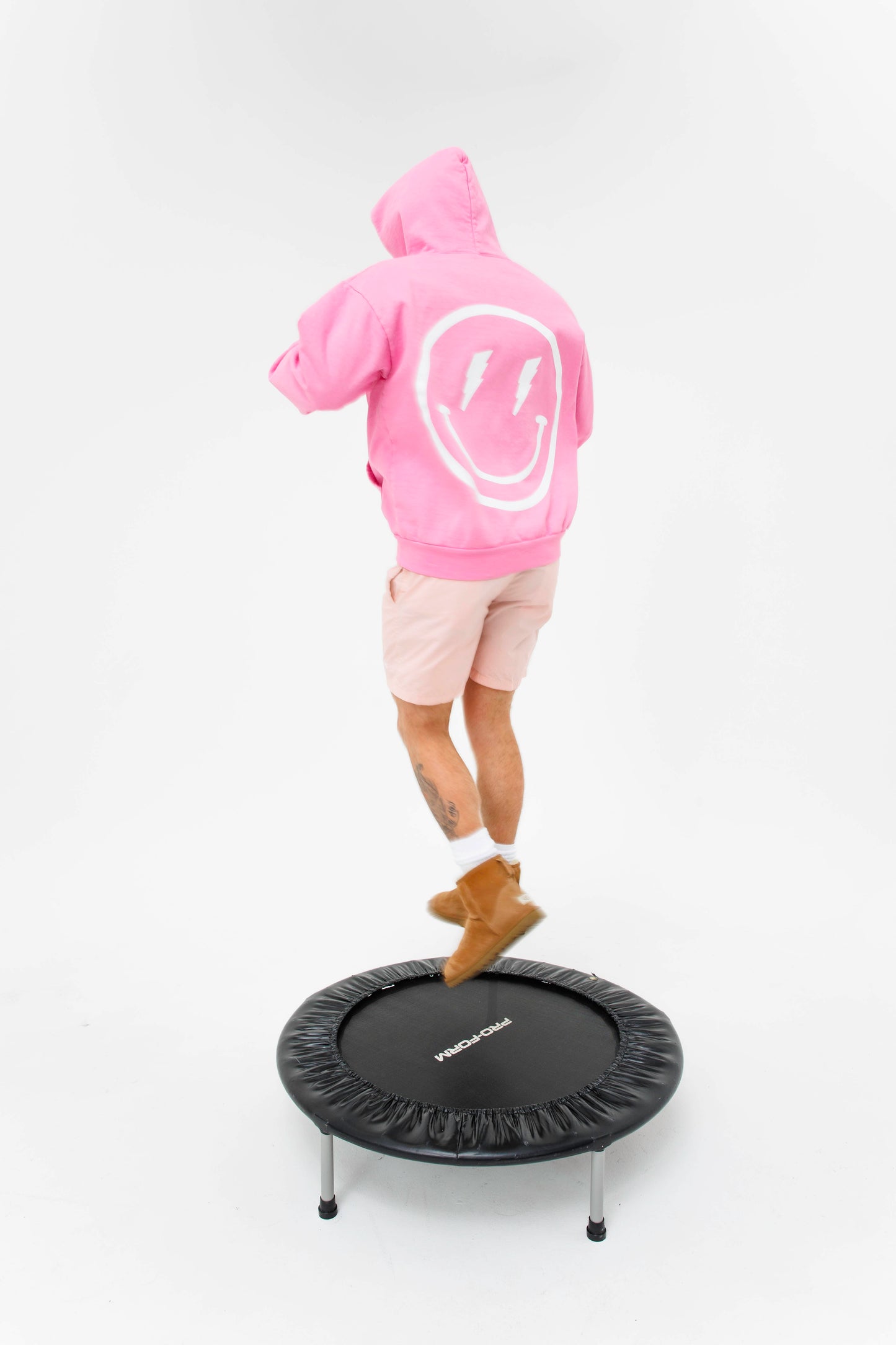 pink hoodie